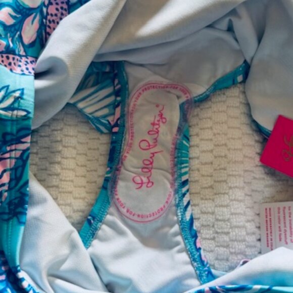 Lilly Pulitzer Skirted Swim Bottom Amalfi Blue Sound The Sirens NWT Sz 14 - Picture 6 of 7